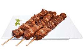 Espetinho Bovino com Bacon